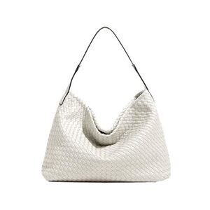 Modern Boston Satchel Woven Vegan Textured Handbags Female Satchel Messenger